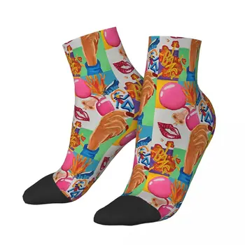 Berba čarape do ankles, u stilu pop-art, muške i ženske proljeće nadkoljenice od poliestera