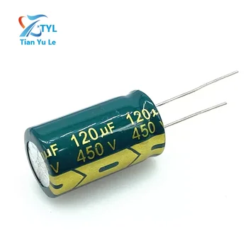 5 kom./lot 120 UF высокочастотный низкоомный 450 120 UF aluminijski elektrolitski kondenzator veličine 18*30 mm 20%