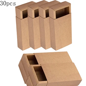30шт Kraft-Kutija Držač tipa Gift Box Ambalaža Gaćice, Čarape Cvjetni Čaj Kontejnera Keksa Kutije za Pakiranje Dekor Zurke