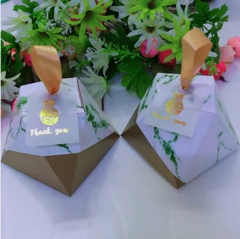 Novi Mramorni Dijamant Vjenčanje Favorizira i Slatke Poklon Pakete bombonijeru za Vjenčanje Duša Djeteta Rođenja Gostiju Aktivnosti Elmo Party Supplies