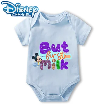 Dječja odjeća, body za novorođenčad, kombinezon za dječake i djevojčice, zajedno s kratkim rukavima s Mickey Mouse, Disney, kombinezoni od 0 do 12 mjeseci