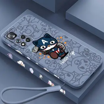 Torbica za Telefon Hello Kitty Spiderman Venom Torbica Za Telefon Xiaomi Redmi Note 12 12S Turbo 11 11T 11S 10 10S 9 8 8T 5G Tekuća Lijeva Веревочная Poklopac