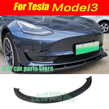 Spojler prednjeg branika od ABS-plastike za 4-vrata automobila pribor Tesla Model 3 sedan K Style 16 ~ 18