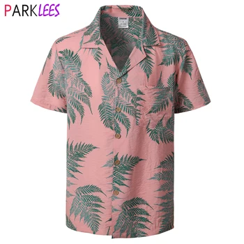 Funky Pink Havajski Majica za Muškarce 2024, Brendirani Novost, Muška Plaža Košulja Kratkih Rukava, Хлопковая Svakodnevni Svečana ženska košulja Homme